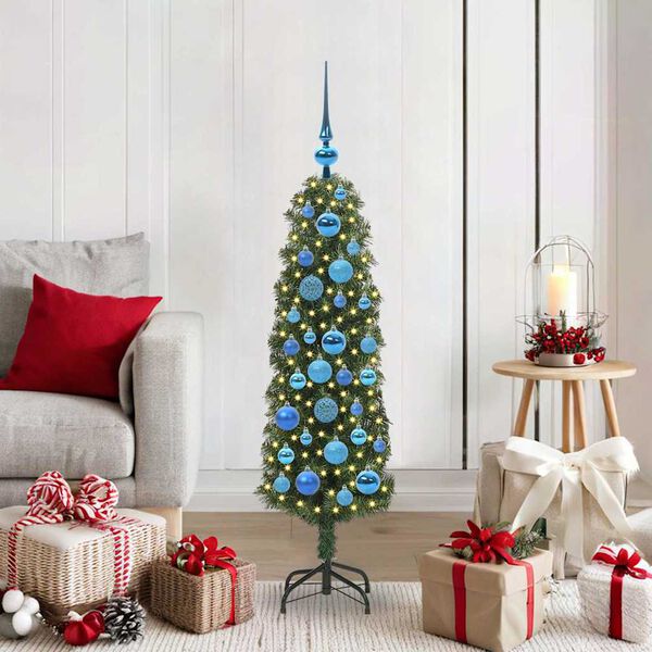 vidaXL Artificial Christmas Tree with 150 LEDs with Stand Green 120 cm
