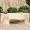 vidaXL Planter Bench 167.5x60x65 cm Solid Wood Pine