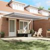 vidaXL Awning Retractable Light grey 4.5 x 3 m Polyester and metal