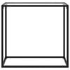 vidaXL Console Table Transparent 80x35x75 cm Tempered Glass