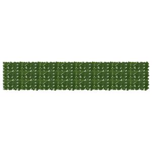 vidaXL Balcony Screen with Leaves Green 400 x 75 cm