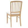 vidaXL Dining Chairs 2 pcs Natural 50 x 52.5 x 91 cm Solid Rubber Wood