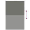 vidaXL Roller Blind Blackout Grey 150x230 cm Fabric Width 146.6 cm Polyester