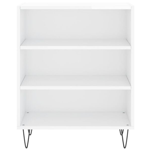 vidaXL Sideboard High Gloss White 57x35x70 cm Engineered Wood