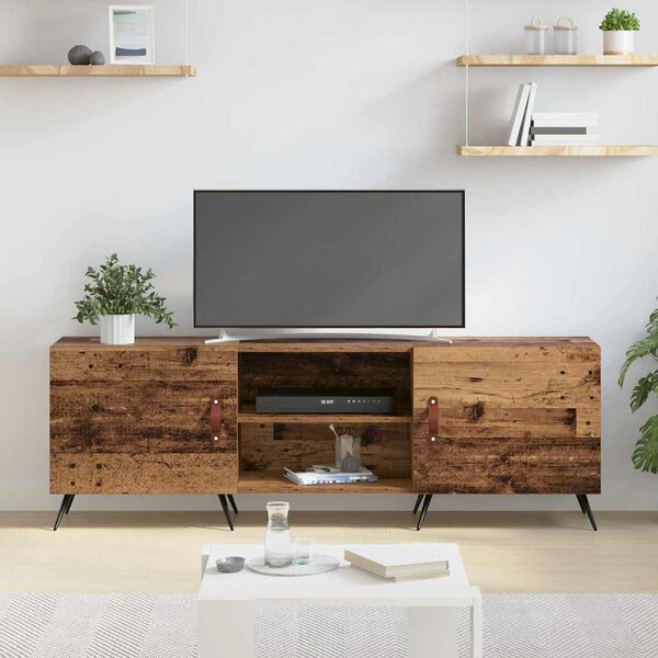 vidaXL TV Cabinet Old wood 150 x 30 x 50 cm Engineered wood