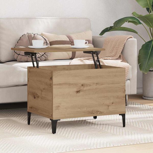 vidaXL Coffee Table Artisan Oak 60 x 44.5 x 45 cm Engineered Wood