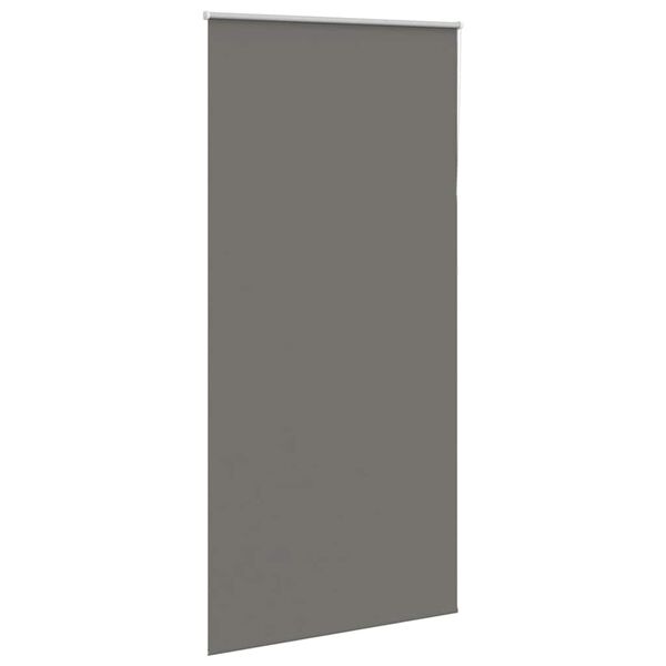 vidaXL Roller Blind Blackout Grey 105x230 cm Fabric Width 100.7 cm Polyester
