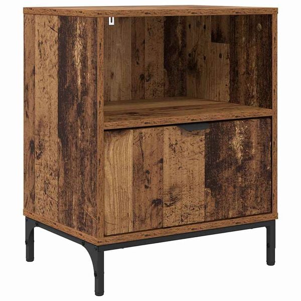 vidaXL Bedside Cabinet Old wood 49 x 36 x 61 cm Engineered wood