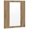 vidaXL LED Bathroom Mirror Cabinet Artisan Oak 40x12x45 cm Engineered Wood