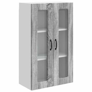 vidaXL Kitchen Wall Cabinet with Shelf Grey Sonoma 60 x 31 x 100 cm