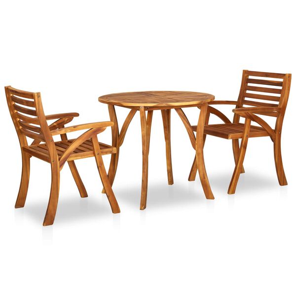 vidaXL 5 Piece Garden Dining Set 85x85 cm Solid Acacia Wood