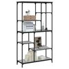 vidaXL Bookshelf Grey Sonoma 99x35.5x176 cm Engineered Wood and Steel