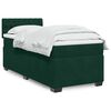 vidaXL Box Spring Bed with Mattress Dark Green 80x200 cm Velvet