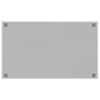 vidaXL Wall-mounted Magnetic Board White 100x60 cm Tempered Glass
