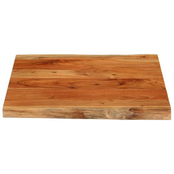 vidaXL Table Top 80x80x3.8 cm Rectangular Solid Wood Acacia Live Edge