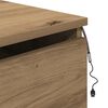 vidaXL Wall-mounted Bedside Cabinet Artisan Oak 50 x 36 x 30 cm
