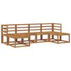 vidaXL Outdoor Sofa Set 6 pcs Natural Solid Acacia Wood