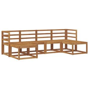 vidaXL Outdoor Sofa Set 6 pcs Natural Solid Acacia Wood