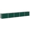 vidaXL Raised Garden Bed Green 400 x 40 x 55 cm Galvanized steel