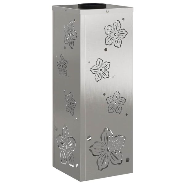 vidaXL Solar LED Pathway Light 2 pcs Silver Stainless Steel