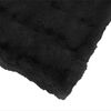 vidaXL Faux Rabbit Fur Blanket Olite Black 220 x 240 cm Polyester