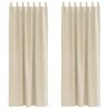 vidaXL Blackout Curtains 2 pcs Cream 140 x 260 cm Velvet