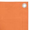 vidaXL Balcony Screen Orange 90x600 cm Oxford Fabric