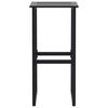 vidaXL Bar Stools 4 pcs Black 38x38x80 cm Powder-coated Steel