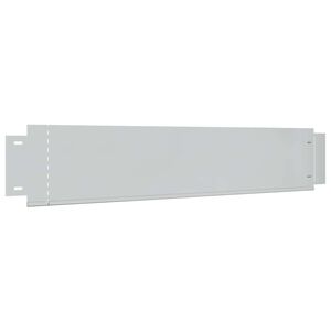 vidaXL Garden edgings 5 pcs 100 x 19 cm Galvanised Steel Silver