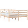 vidaXL Bed Frame | Natural Pine | Solid Pine Wood | Double | Modern | Bed Frame