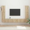 vidaXL TV Cabinet Set 8 pcs Sonoma Oak Engineered Wood