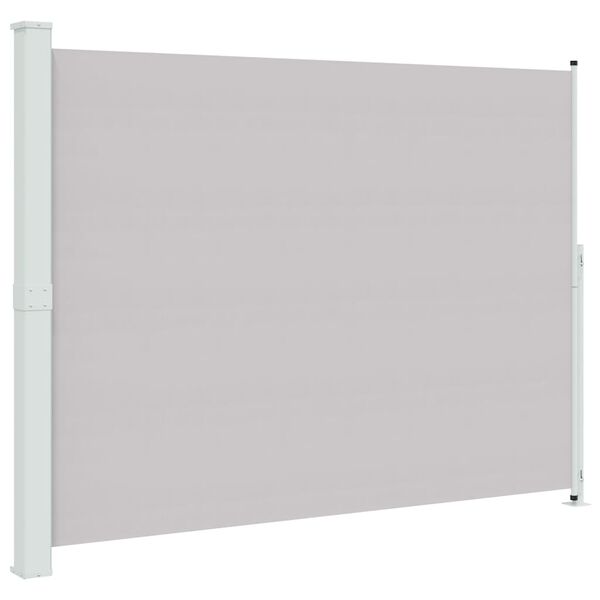 vidaXL Patio Retractable Side Awning 220x300 cm Grey