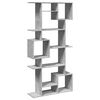 vidaXL Book Cabinet Concrete Grey 92x29x188 cm Engineered Wood