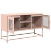vidaXL TV Cabinet Pink 100.5x39x60.5 cm Steel