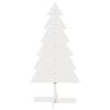 vidaXL Wooden Christmas Tree for Decoration White 120 cm Solid Wood Pine