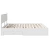 vidaXL Bed Frame with Headboard White 200 x 200 cm Engineered Wood