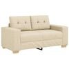 vidaXL Sofa Cream 160 x 77 x 82 cm Fabric