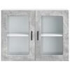 vidaXL Kitchen Wall Cabinet with Glass Door Porto Concrete Grey