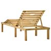 vidaXL Garden Sun Lounger with Table Impregnated Pinewood