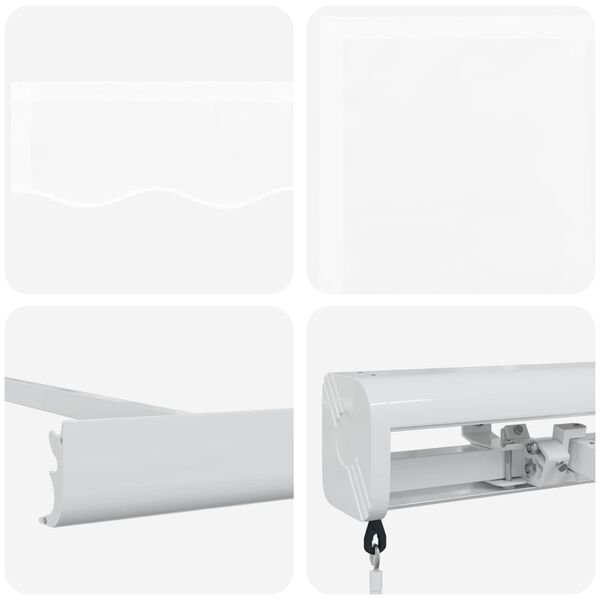 vidaXL Retractable Awning White 300 x 250 cm Fabric and Metal