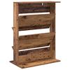 vidaXL Magazine Rack Old Wood 70 x 41 x 96 cm Engineered Wood