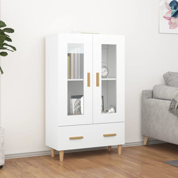 vidaXL Highboard White 70x31x115 cm Engineered Wood