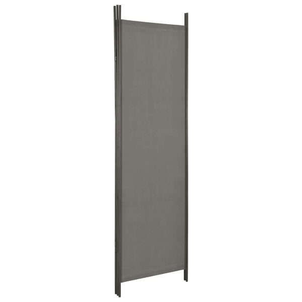 vidaXL Room Dividers Grey Fabric