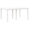 vidaXL Garden Dining Set 7 pcs White Polt rattan