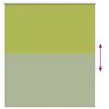 vidaXL Roller Blind Blackout Leaves Green 125x150 cm Fabric Width 121.6 cm Polyester