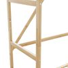vidaXL Clothes Rack with Shelves and Wheels 90x40x179.5 cm Bamboo