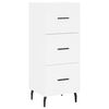 vidaXL Highboard White 34.5x34x180 cm Engineered Wood