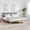 vidaXL Bed frame Brown and light grey 180 x 200 cm Solid pine wood