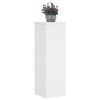 vidaXL Plant Stand 2pcs White 25x25x80 cm Engineered Wood