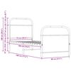 vidaXL Bed Frame Without Mattress 75x190 cm Small Single Sonoma Oak Engineered Wood